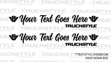 Load image into Gallery viewer, V8 Truckstyle Custom Side Window Stickers