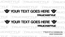 Load image into Gallery viewer, V8 Truckstyle Custom Side Window Stickers