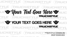Load image into Gallery viewer, V8 Truckstyle Custom Side Window Stickers
