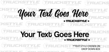 Load image into Gallery viewer, Truckstyle Custom Side Window Stickers