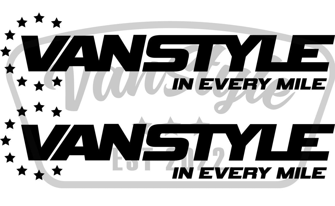 VanStyle Side Window Stickers 40cm TruckStyle LTD
