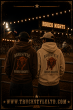 Load image into Gallery viewer, Agristyle Rodeo Night Oversized Embroidered Hoody
