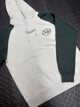 Load image into Gallery viewer, HARLEQUIN EDITION GREEN/SAND EMBROIDERED HOODY
