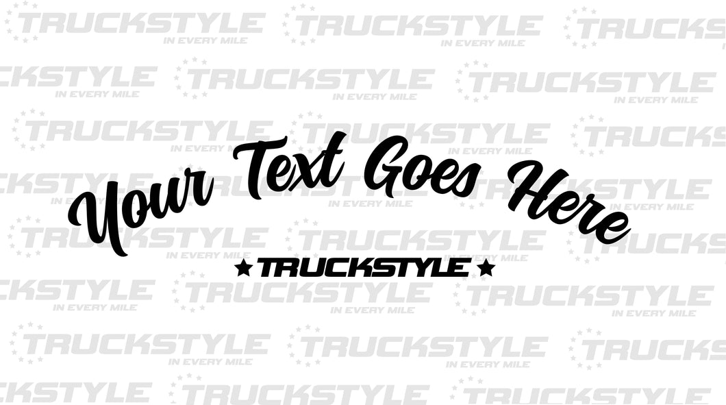 Truckstyle Custom Front Window Sticker