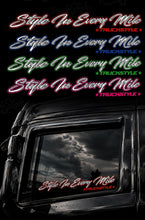 Load image into Gallery viewer, STYLE IN EVERY MILE TRUCKSTYLE TWO TONE SIDE WINDOW STICKERS
