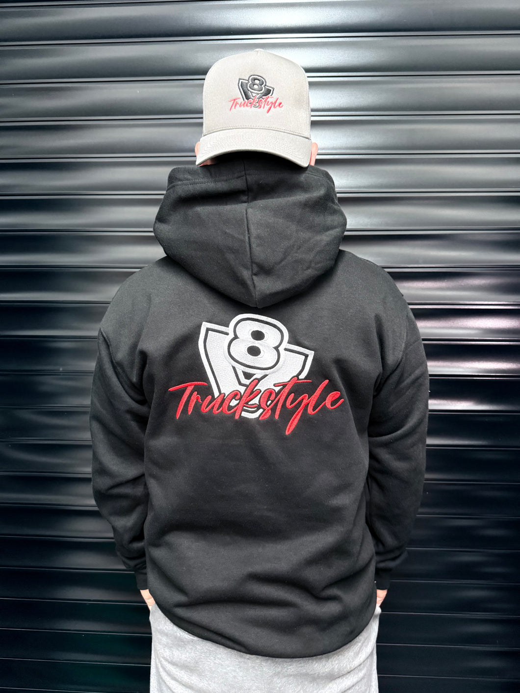 TruckStyle V8  Embroidery Hoody With Sleeve V8