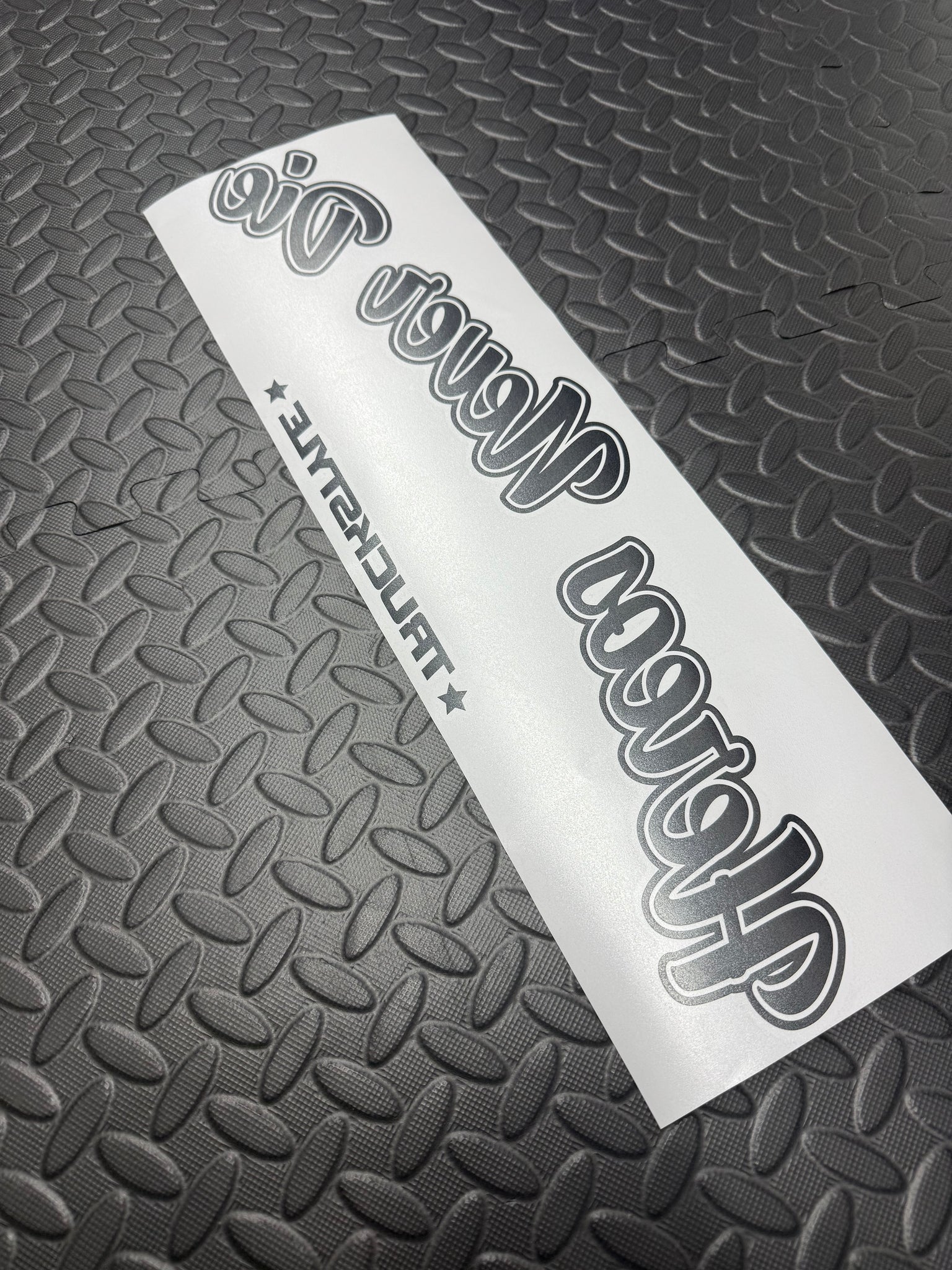 Two Tone Man Sticker HEROES NEVER DIE TWO TONE FRONT WINDOW STICKER – TruckStyle LTD