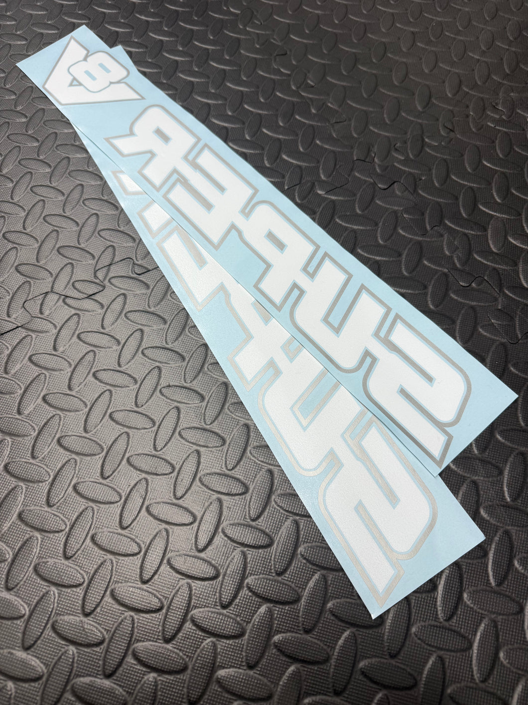 SUPER V8 TWO TONE SIDE WINDOW STICKERS