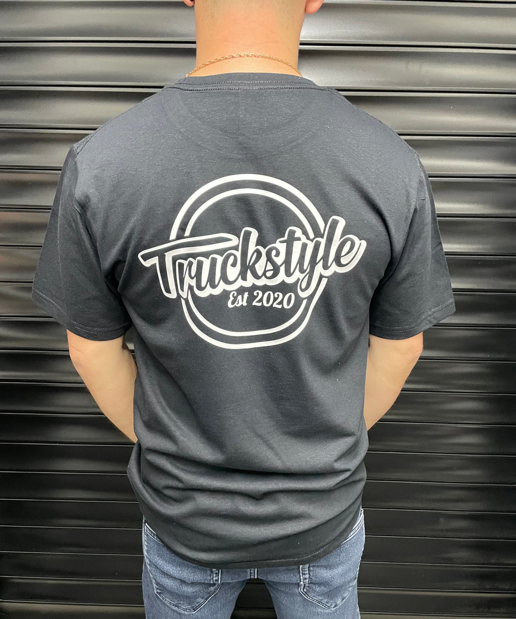 TruckStyle Script Tee Black