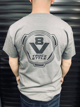 Load image into Gallery viewer, TruckStyle V8 Shark Grey Tee
