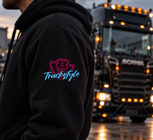 Load image into Gallery viewer, TruckStyle BubblegumV8 OUTLINE Embroidery Hoody With TRUCKSTYLE Sleeve V8

