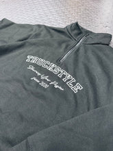 Load image into Gallery viewer, TruckStyle Premium Embroidered Varsity Outline Quarter Zip

