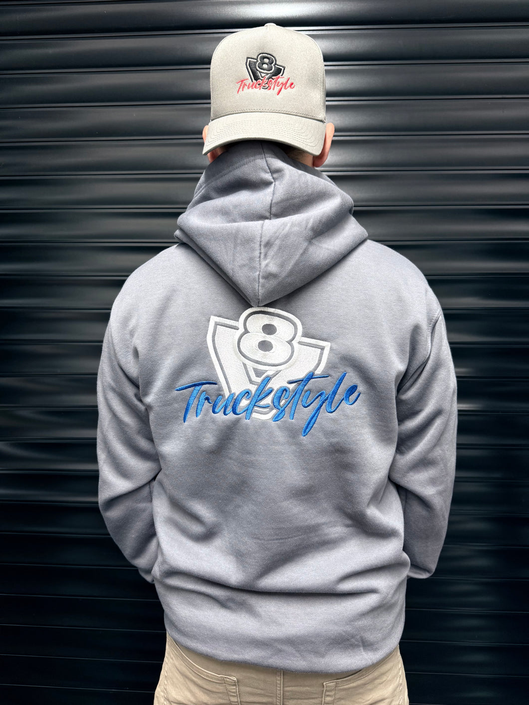 TruckStyle V8 Embroidery Hoody With Sleeve V8