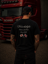 Load image into Gallery viewer, TruckStyle Embroidered Pride And Passion Flags Tshirt
