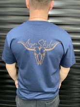 Load image into Gallery viewer, Agristyle Navy Skull Tee
