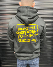 Load image into Gallery viewer, Truckstyle Ind Trucking Co Hoody - Yellow Logo
