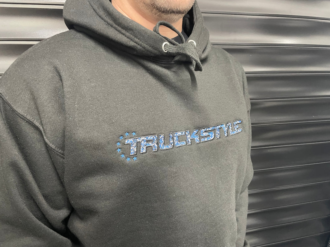 TruckStyle Danish EURO Plush Hood - Blue