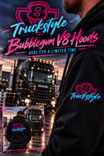 Load image into Gallery viewer, TruckStyle BubblegumV8 OUTLINE Embroidery Hoody With TRUCKSTYLE Sleeve V8
