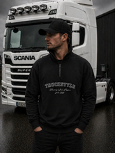 Load image into Gallery viewer, TruckStyle Premium Embroidered Varsity Outline Quarter Zip
