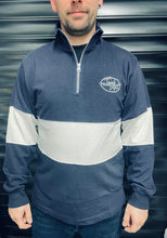 Load image into Gallery viewer, TruckStyle Navy &amp; White 1/4 Zip
