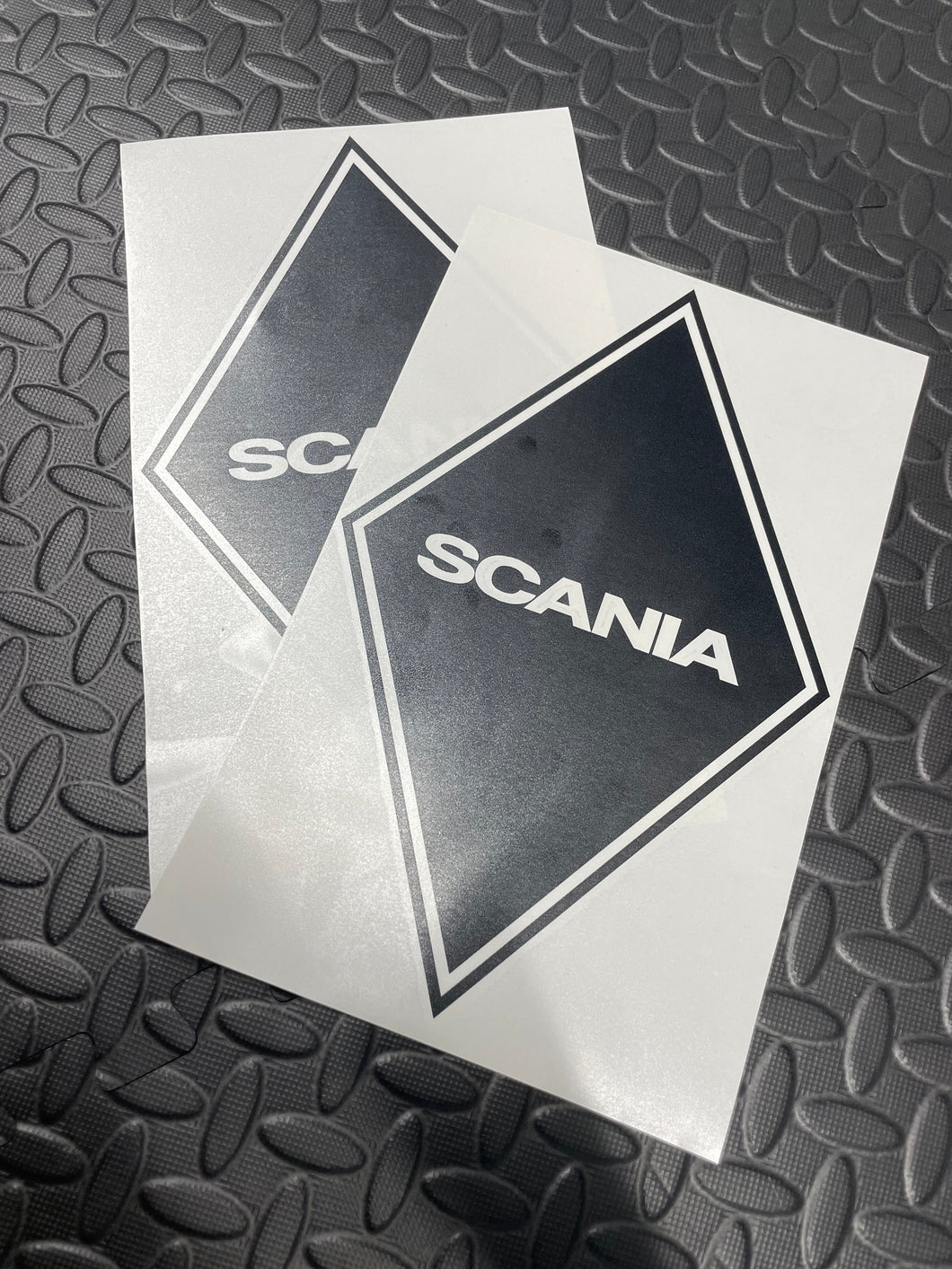 DIAMOND CORNER VINYL PAIR - SCANIA TEXT