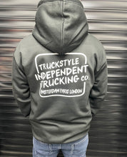 Load image into Gallery viewer, Truckstyle Ind Trucking Co Hoody - White Logo
