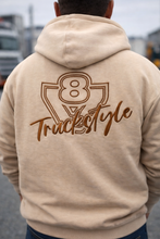 Load image into Gallery viewer, TRUCKSTYLE SAND V8 OUTLINE EMBROIDERED HOODY

