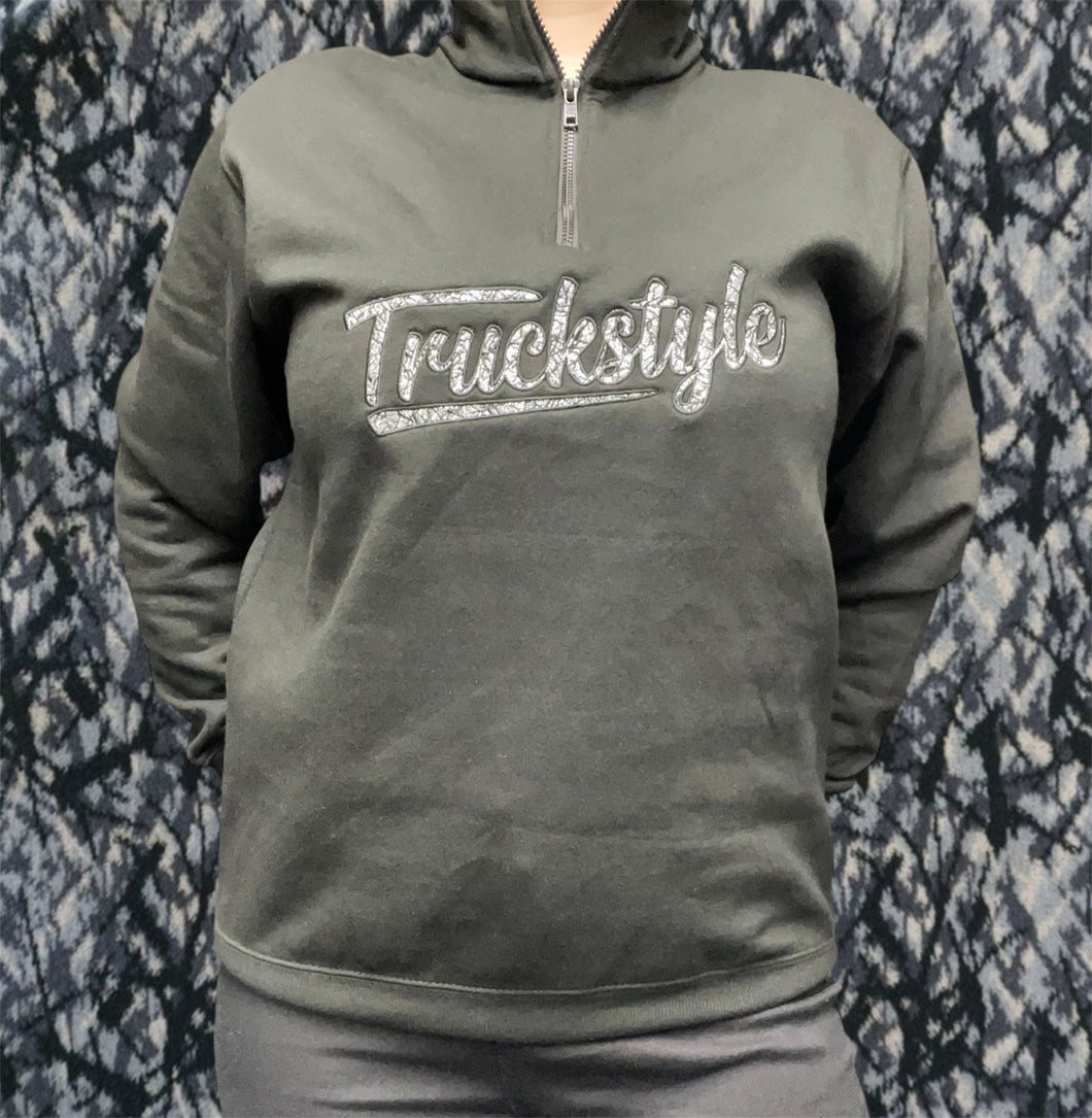 TruckStyle Danish Plush Quarter Zip - Grey