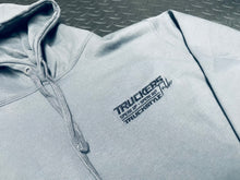 Load image into Gallery viewer, Truckstyle Embroidered Truckers Talk Hoody Grey
