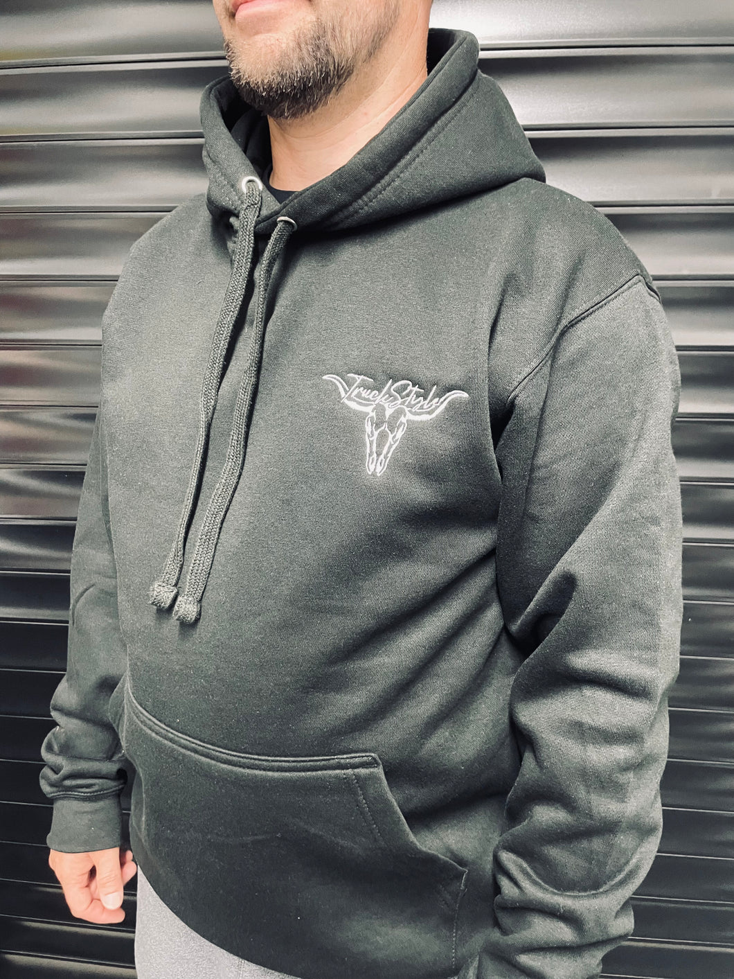 Truckstyle Embroidered Skull Hoody