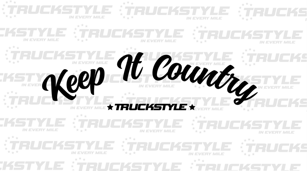 KEEP IT COUNTRY Front Window Sticker