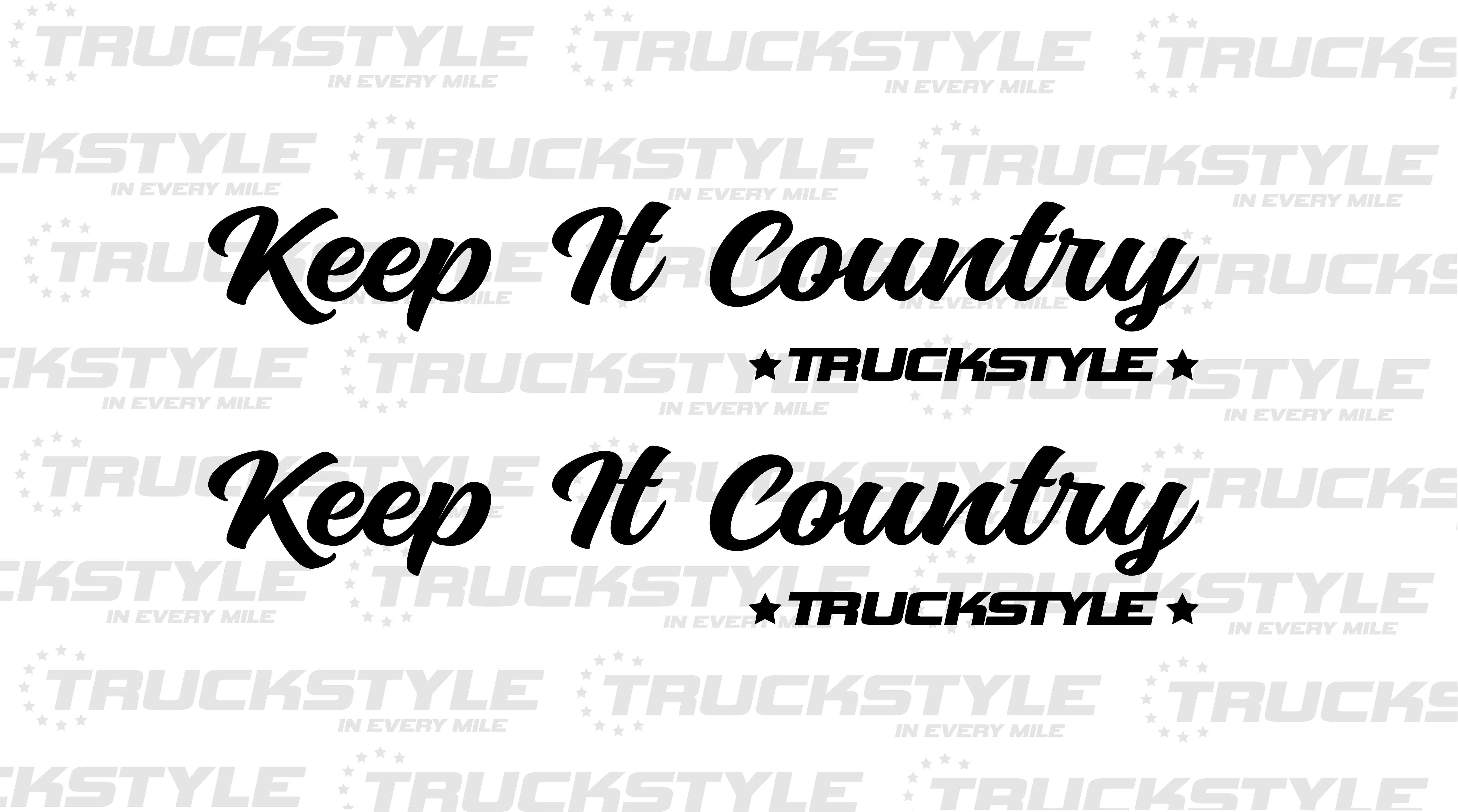 KEEP IT COUNTRY SIDE WINDOW STICKERS PAIR X 2 – TruckStyle LTD