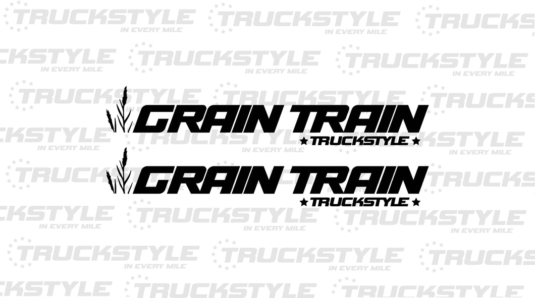 GRAIN TRAIN SIDE WINDOW STICKERS PAIR X 2