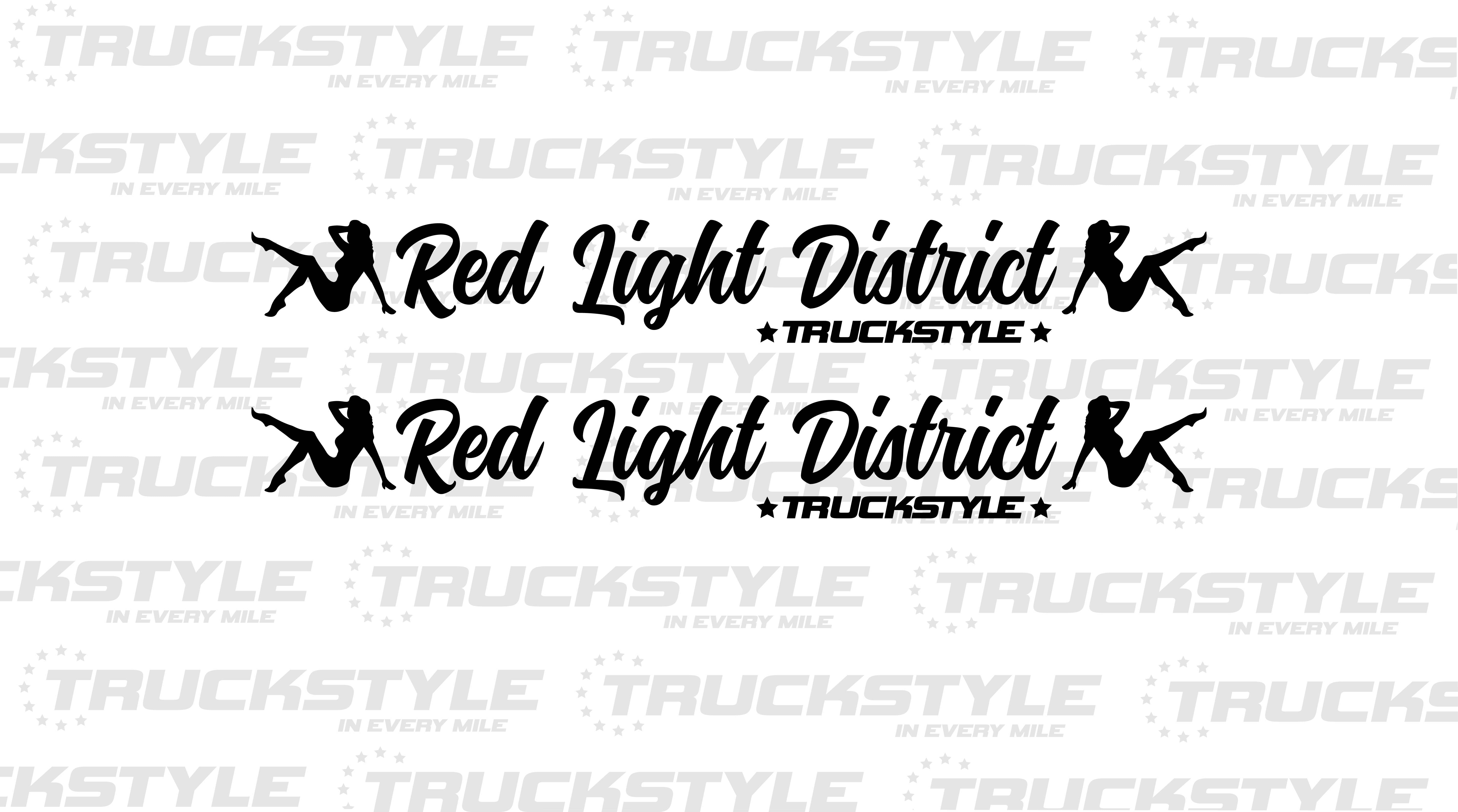 RED LIGHT DISTRICT SIDE WINDOW STICKERS PAIR X 2 – TruckStyle LTD