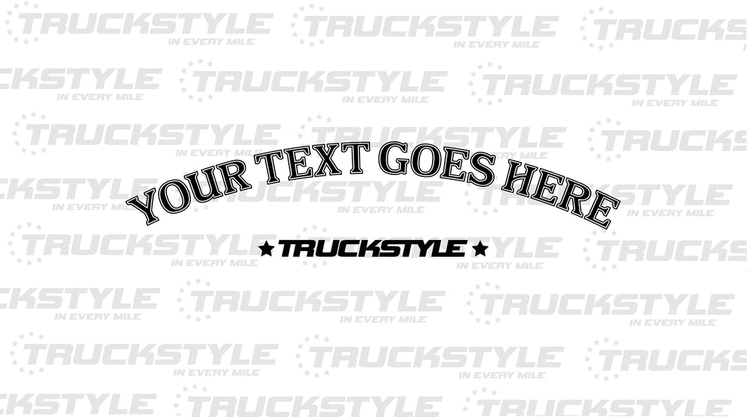 Truckstyle OUTLINE Custom Front Window Sticker