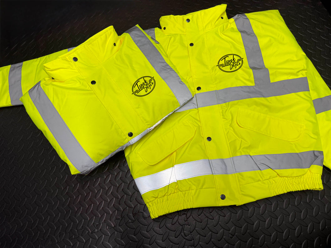 TruckStyle OG Embroidery High Vis Bomber Coat