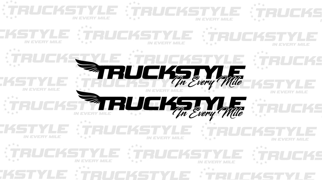 TruckStyle Wing Side Window Stickers Pair x2