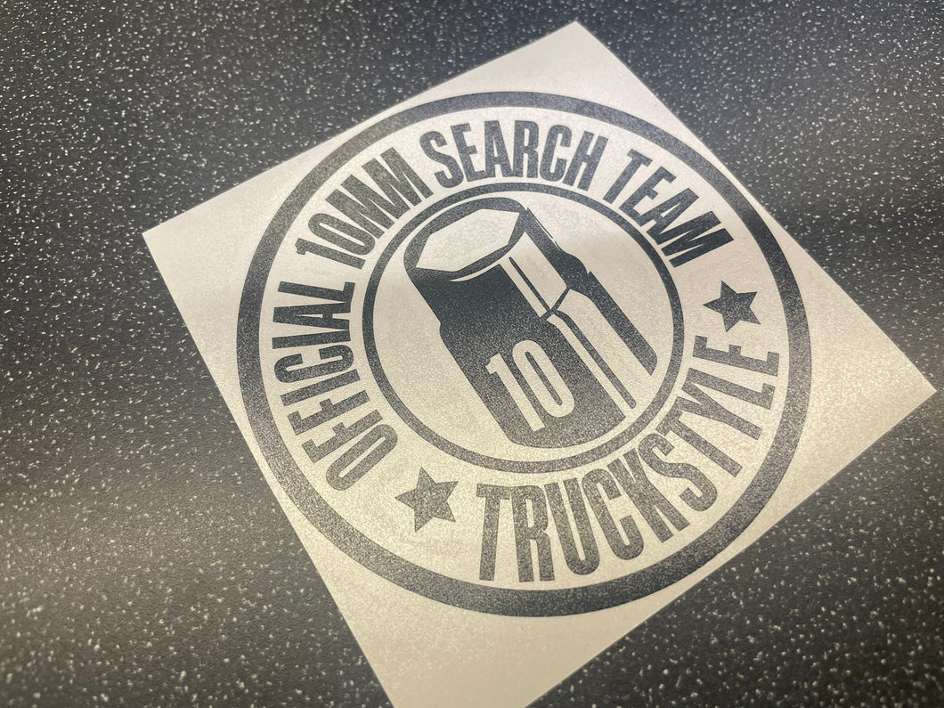 TruckStyle 10mm Search Crew Sticker