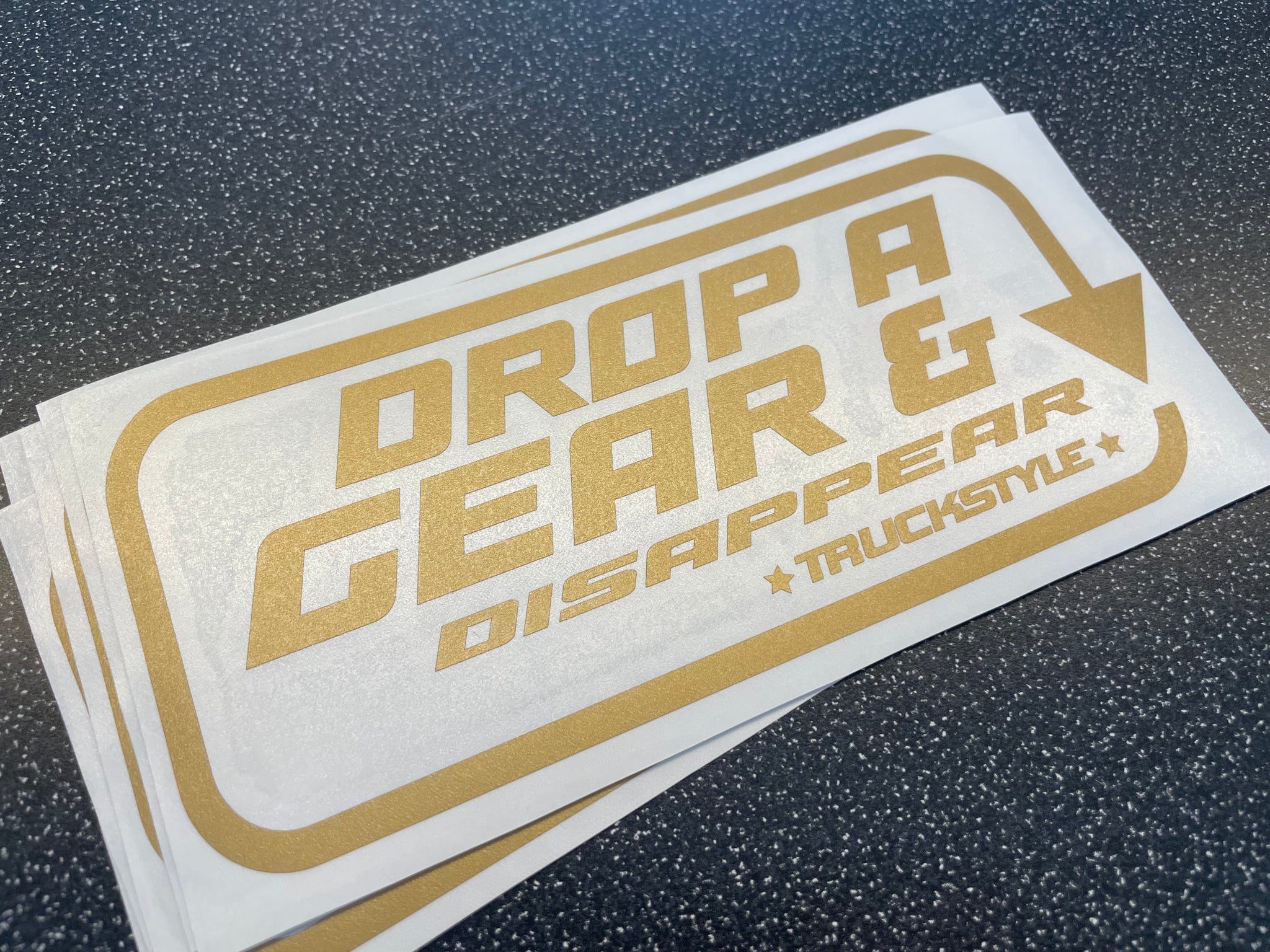 drop a gear and disappear bedeutung Drop a Gear & Disappear Sticker – TruckStyle LTD