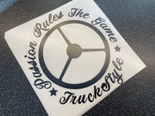 Load image into Gallery viewer, TRUCKSTYLE PASSION RULES THE GAME STICKER
