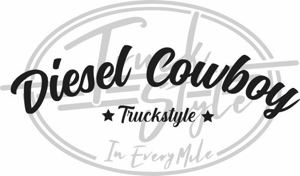Diesel Cowboy Front Window Sticker