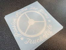 Load image into Gallery viewer, TRUCKSTYLE PASSION RULES THE GAME STICKER
